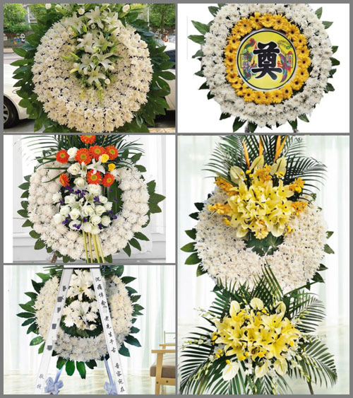 浙江省台州玉环县芦浦镇隔岭村花圈速递