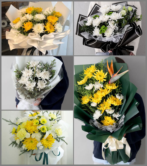 浙江省台州玉环县芦浦镇隔岭村白事花束代送